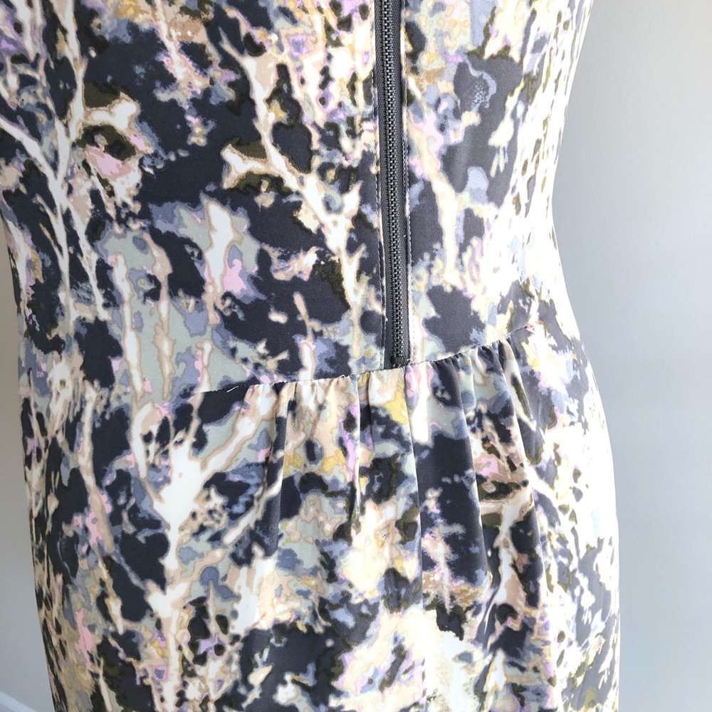 FRENCH CONNECTION olive combo watercolor dress - Picture 3 of 8